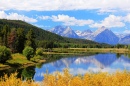 Grand Tetons at Oxbow Bend