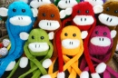 Colorful Homemade Monkeys